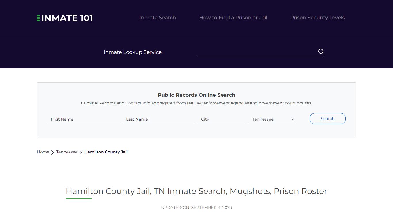 Hamilton County Jail, TN Inmate Search, Mugshots, Prison Roster