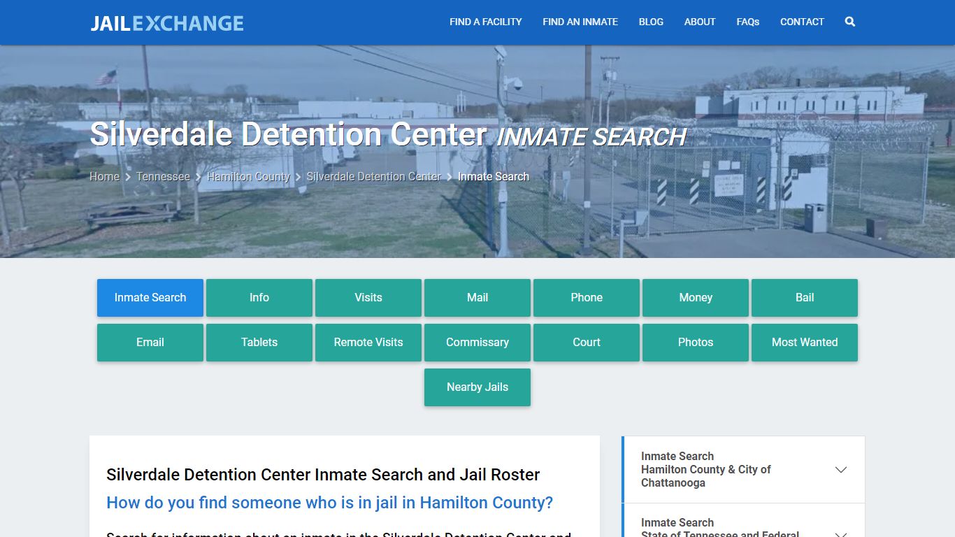 Silverdale Detention Center Inmate Search - Jail Exchange